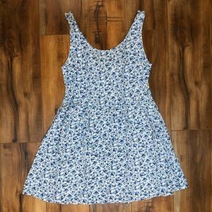 H&M | Blue Flower Dress